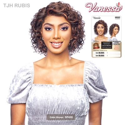 Vanessa 100% Brazilian Human Hair Hand Tied Swissilk Lace Front Wig - TJH RUBIS